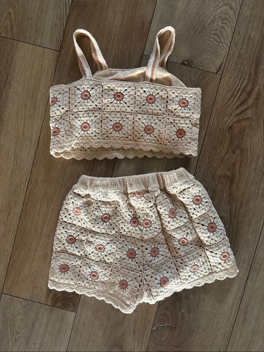 Rylee + Cru girl’s crochet floral set